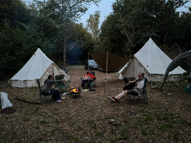 Non-Electric Forest Tent Pitch