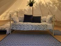 Bell tent tucked away in rural Cornwall