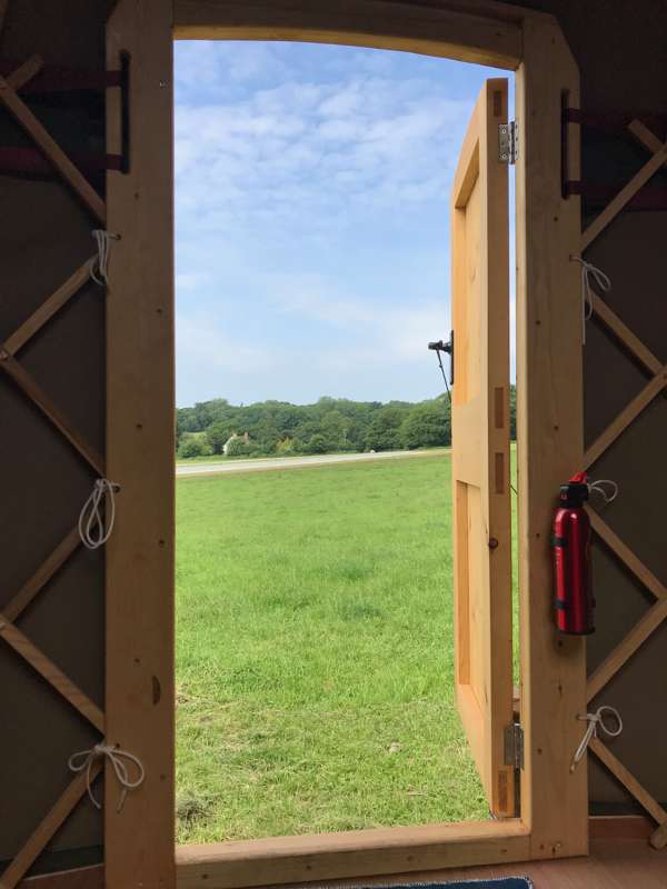 Oak Yurt - 18ft with outdoor kitchen
