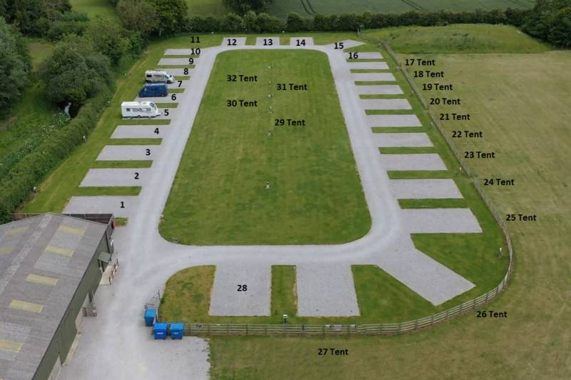 Pitch 1 Hard-standing Pitch with EHU