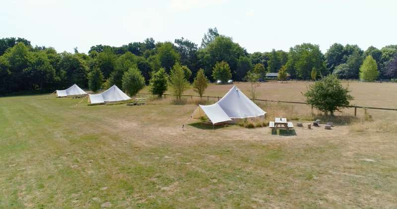 Amber&#39;s Bell Tent Camping at Mannington Hall