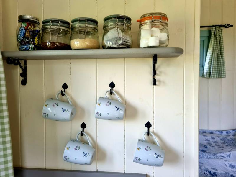 Shepherds Hut with hot tub