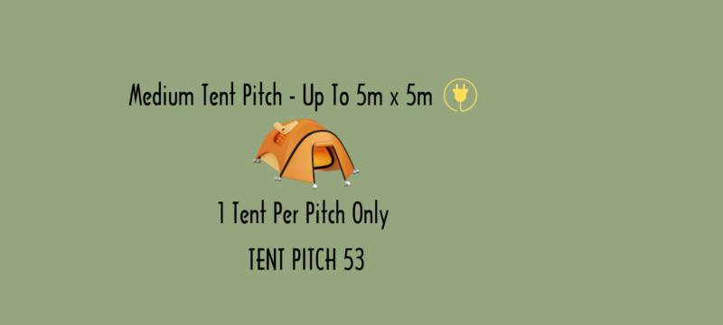 Medium Tent Pitch 53 with Electric Hook Up