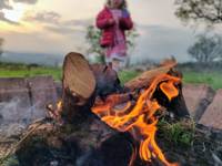 Safari tent with views over the beautiful Tywi valley