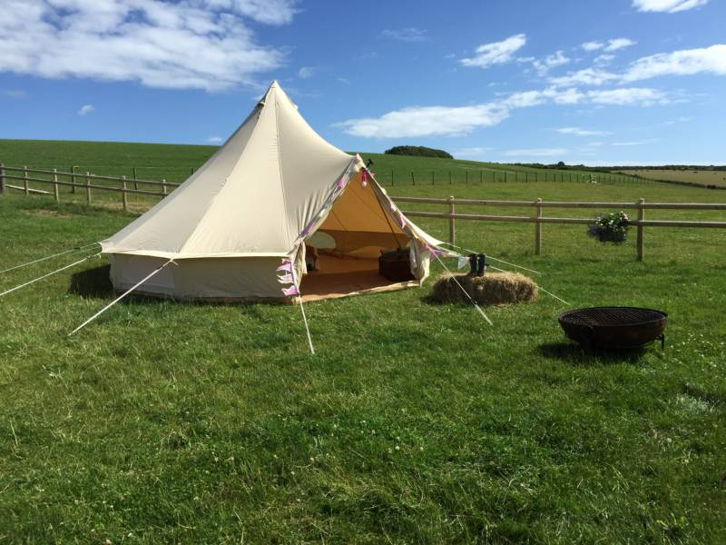 5m Part furnished bell tent