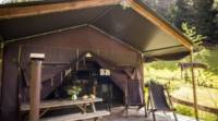 Canvas Lodge With Farmhouse Shower - sleeps 6