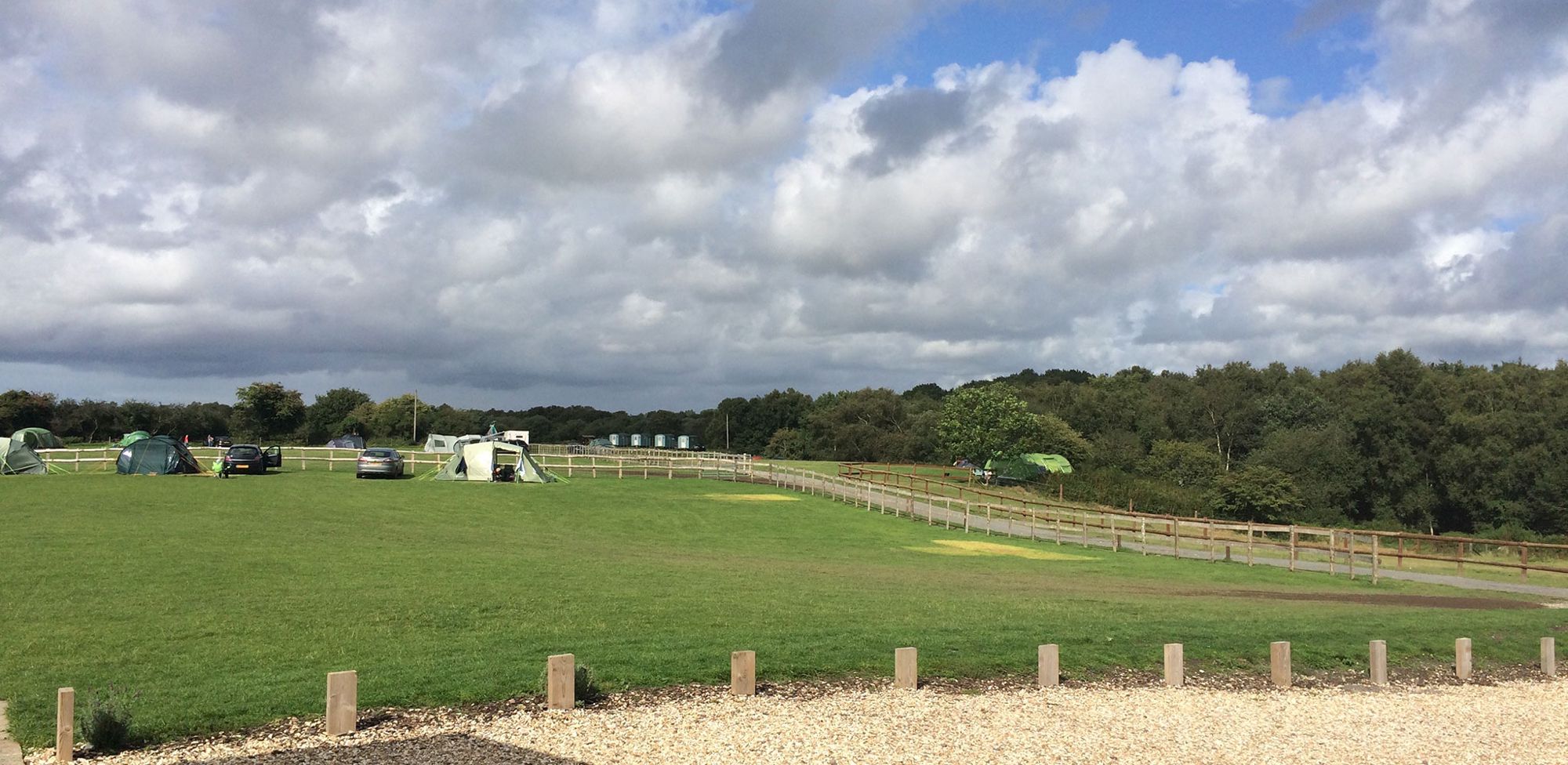 Standard nonelectric grass tent pitch 1 at Longthorns Farm Cool