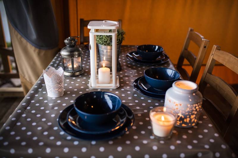 Family-friendly safari tent