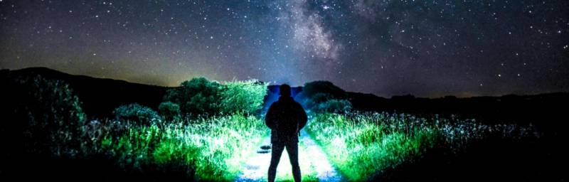 Stargazing from Ysgubor Holiday Cottage near Tregaron
