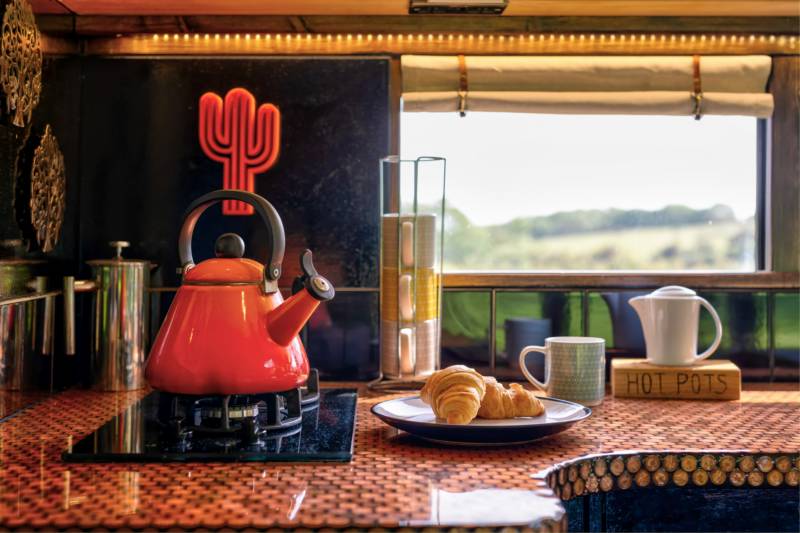 Skoolie Stays American school bus