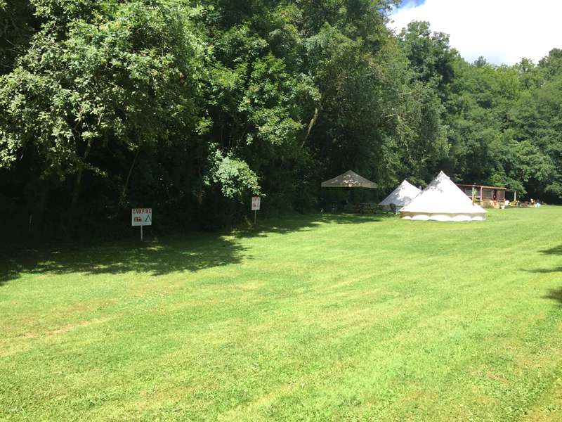 Grass pitch for Campers and Caravanners