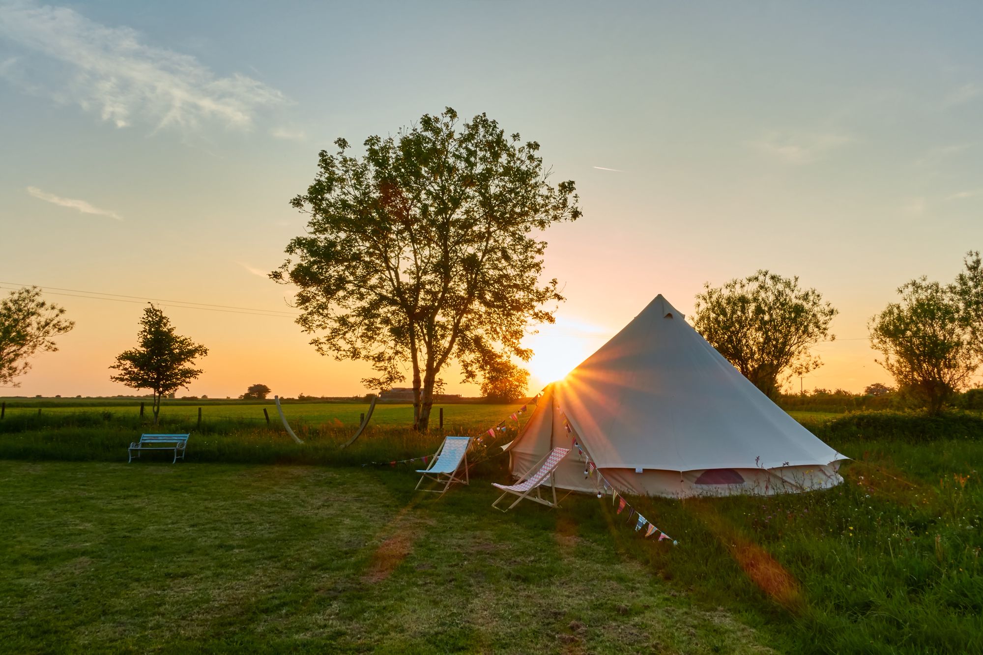 Glamping in the Mendip Hills Area of Outstanding Natural Beauty