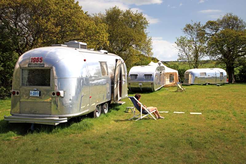 Vintage Vans & Airstream Trailers for Glamping Holidays
