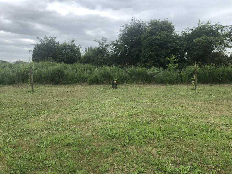 8m x 8m Grass Pitch for tent with EHU