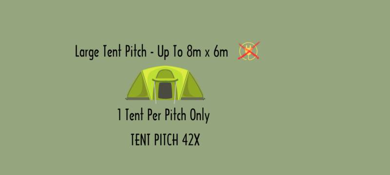Tent Large Pitch 42X No Electric Hook Up