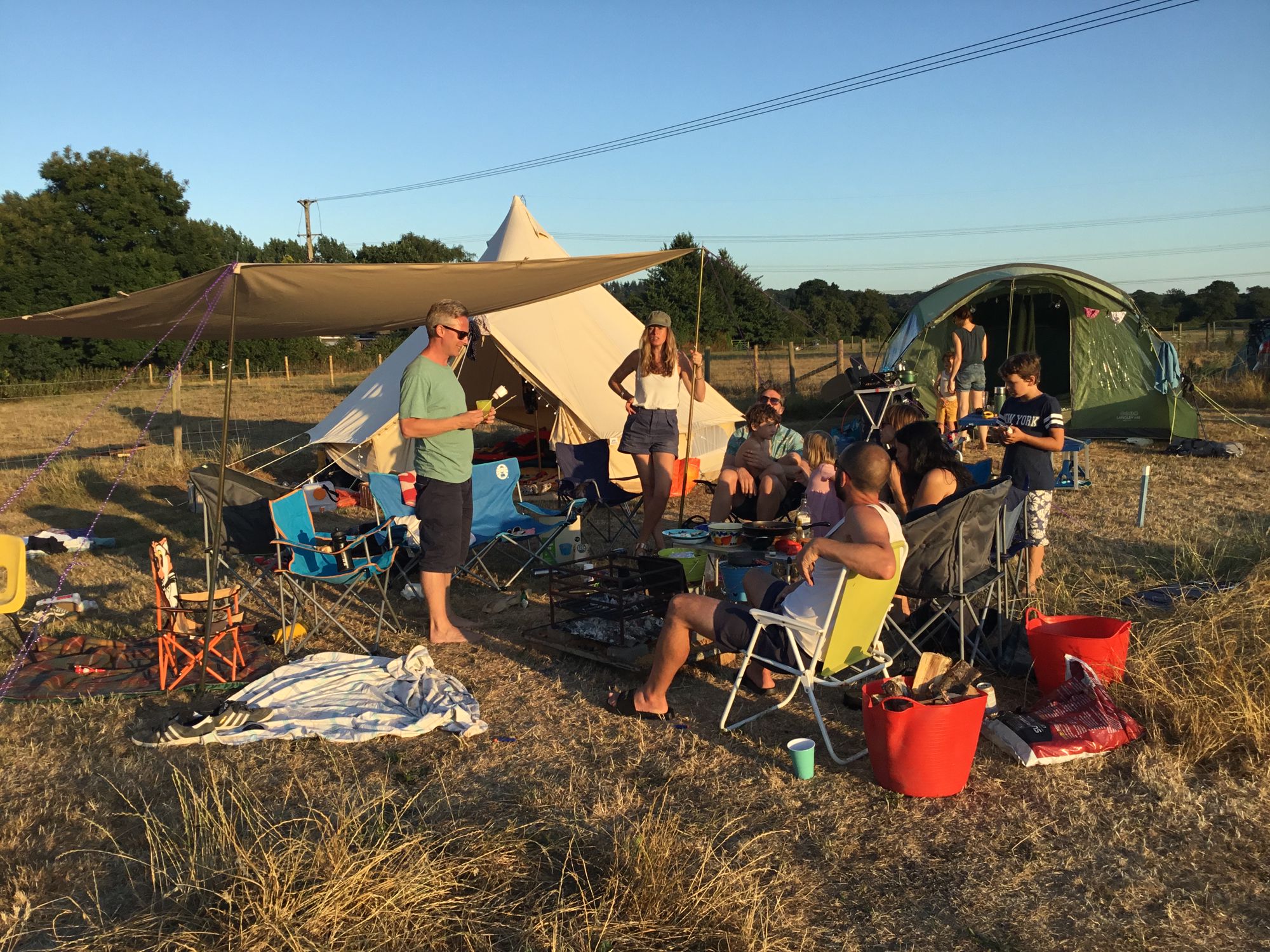 Grass Pitch at Dot's Camping Cool Camping
