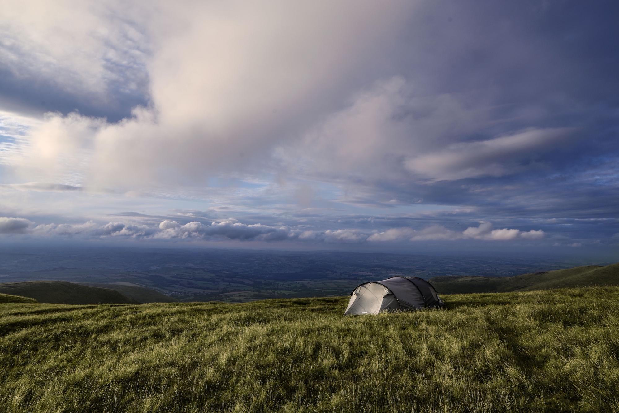 Wild camping in the Brecon Beacons