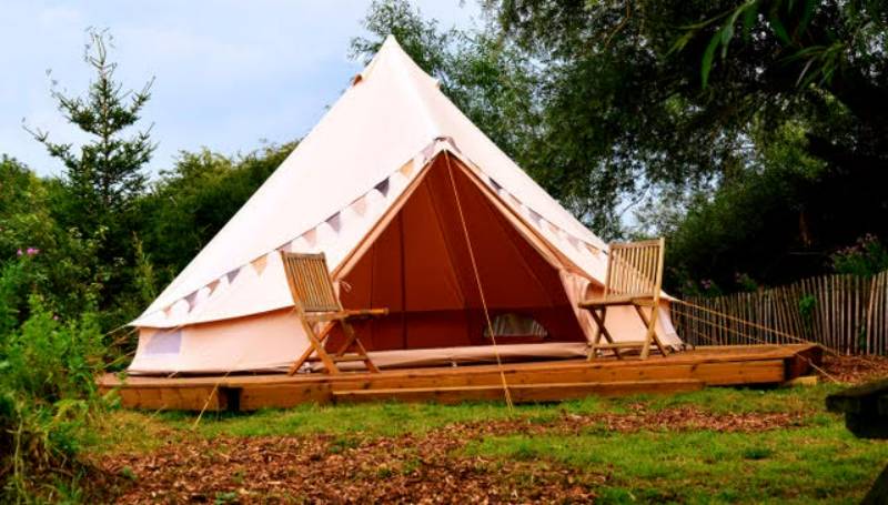 Val Bell Tent Glamping Pitch (unfurnished)