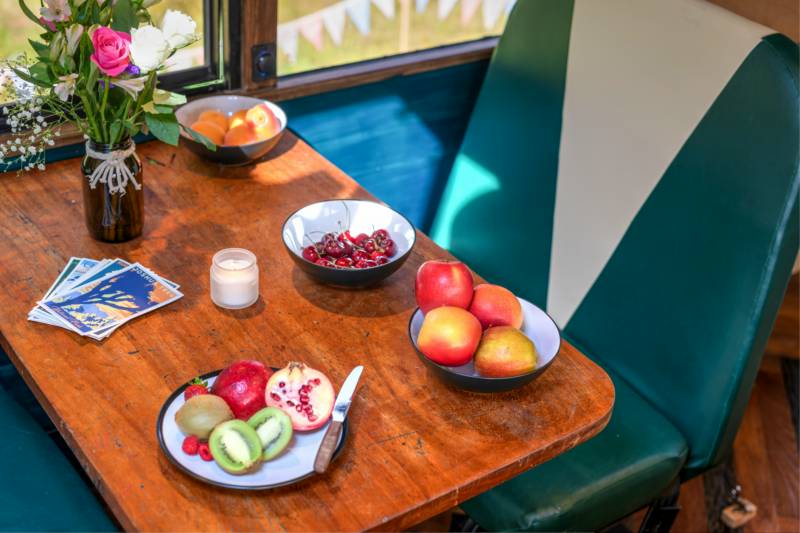 Skoolie Stays American school bus