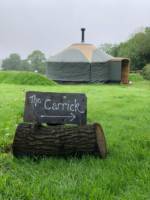Two-yurt glamping site on a Cumbrian smallholding