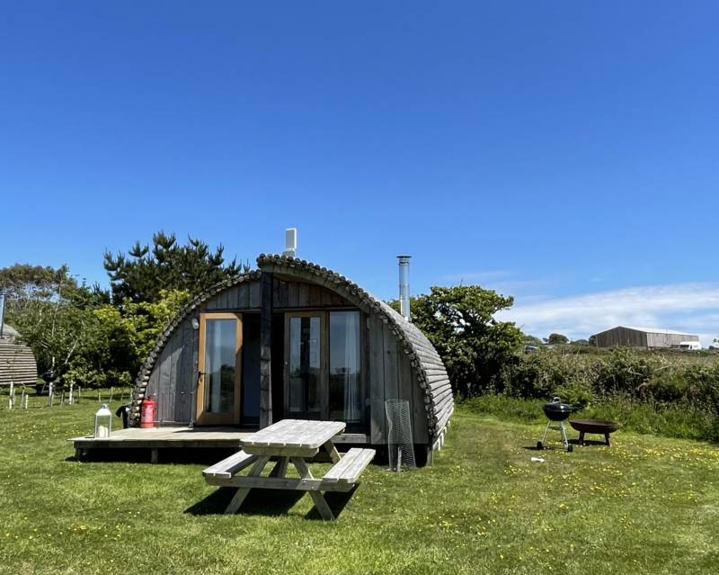 Demelza 1 Bedroom Glamping Pod with Hot Tub