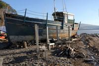 Glamping in a working boatyard