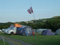 Family camping pitch