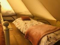 Bell tent tucked away in rural Cornwall