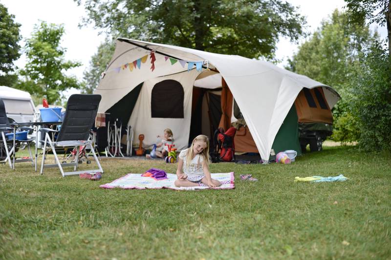 Grass Pitch With Electricity At Huttopia La Plage Blanche